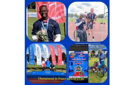Championnat de France para-tir à l'arc à Fontainebleau 